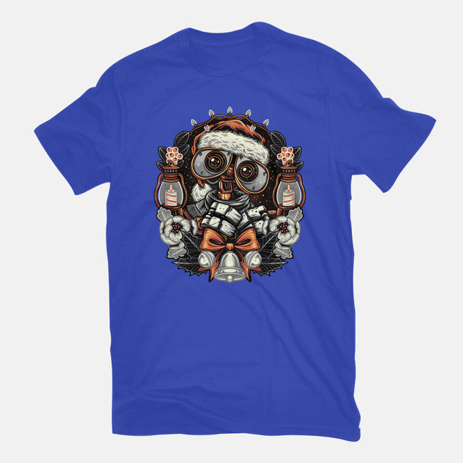 Christmas Robot-Mens-Heavyweight-Tee-glitchygorilla