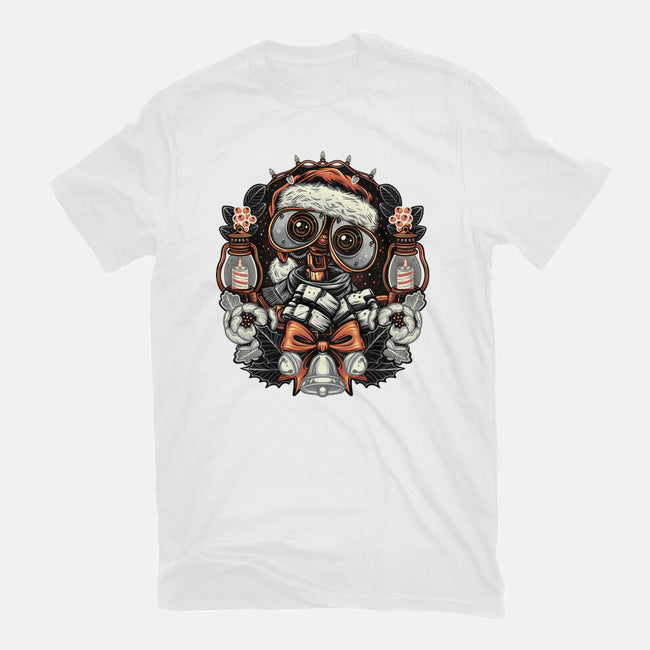 Christmas Robot-Mens-Basic-Tee-glitchygorilla