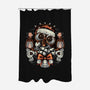 Christmas Robot-None-Polyester-Shower Curtain-glitchygorilla