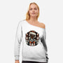 Christmas Robot-Womens-Off Shoulder-Sweatshirt-glitchygorilla