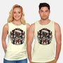 Christmas Robot-Unisex-Basic-Tank-glitchygorilla