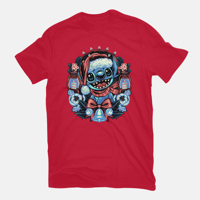 Christmas Alien-Youth-Basic-Tee-glitchygorilla