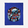 Christmas Alien-None-Fleece-Blanket-glitchygorilla