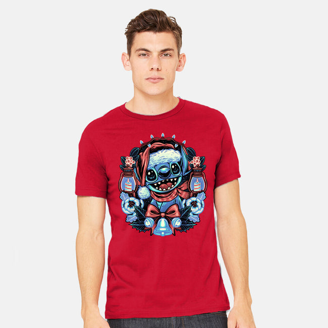 Christmas Alien-Mens-Heavyweight-Tee-glitchygorilla