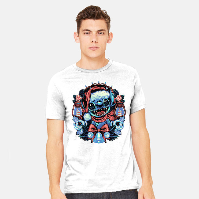 Christmas Alien-Mens-Heavyweight-Tee-glitchygorilla