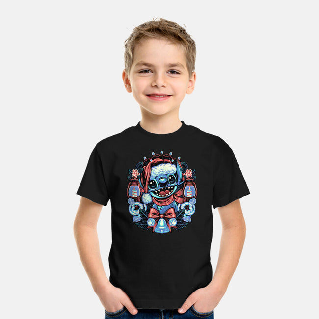 Christmas Alien-Youth-Basic-Tee-glitchygorilla