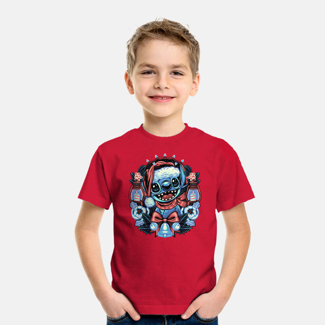 Christmas Alien-Youth-Basic-Tee-glitchygorilla