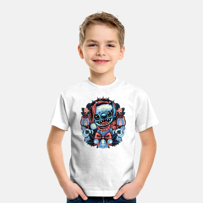 Christmas Alien-Youth-Basic-Tee-glitchygorilla