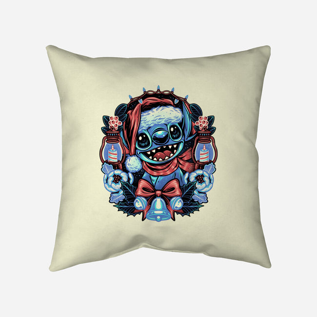 Christmas Alien-None-Removable Cover w Insert-Throw Pillow-glitchygorilla