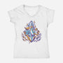 Bonded By Magic-Womens-V-Neck-Tee-Henrique Torres