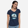 Hakuna Robot-Womens-V-Neck-Tee-teesgeex