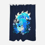 Ice Kawaii Kitsune-None-Polyester-Shower Curtain-NemiMakeit