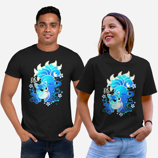 Ice Kawaii Kitsune-Unisex-Basic-Tee-NemiMakeit