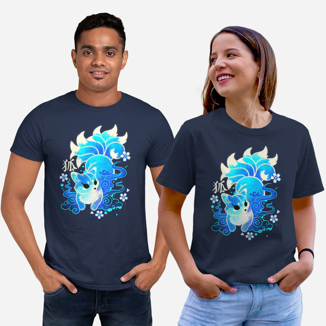 Ice Kawaii Kitsune-Unisex-Basic-Tee-NemiMakeit