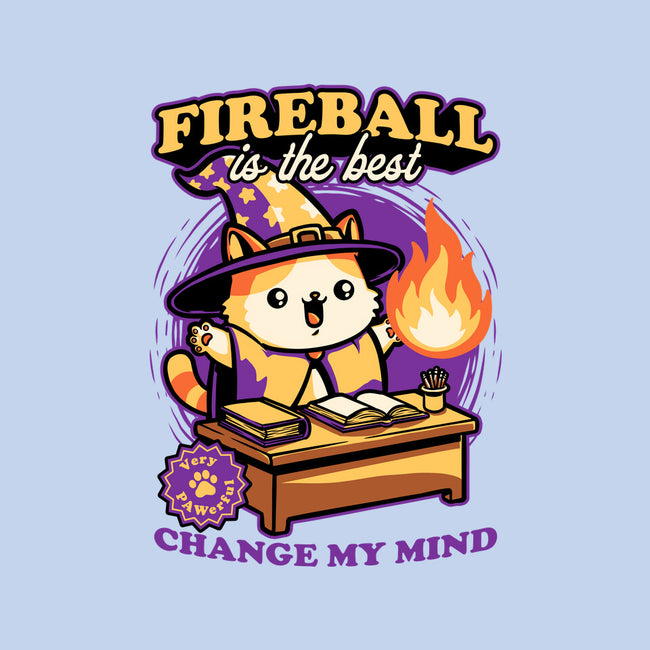 Wizard Cat Fireball-Mens-Basic-Tee-Studio Mootant