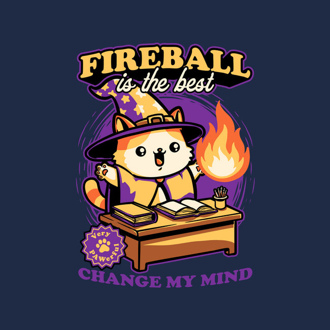 Wizard Cat Fireball-None-Matte-Poster-Studio Mootant