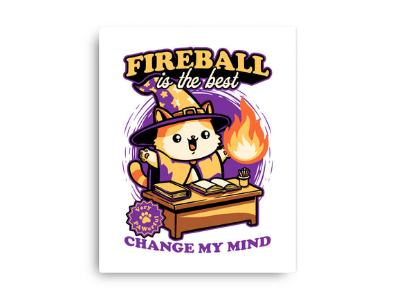 Wizard Cat Fireball