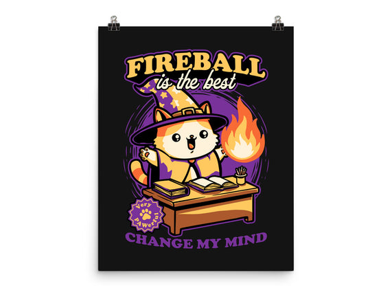 Wizard Cat Fireball