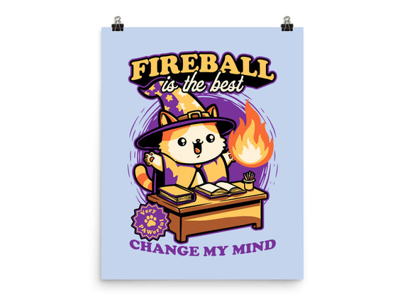 Wizard Cat Fireball