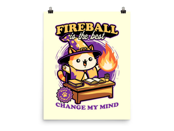 Wizard Cat Fireball