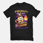 Wizard Cat Fireball-Womens-Basic-Tee-Studio Mootant