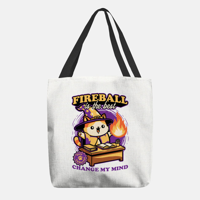 Wizard Cat Fireball-None-Basic Tote-Bag-Studio Mootant