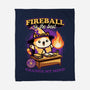 Wizard Cat Fireball-None-Fleece-Blanket-Studio Mootant