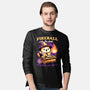 Wizard Cat Fireball-Mens-Long Sleeved-Tee-Studio Mootant