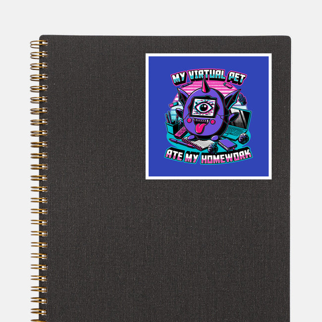 Digital Pet Homework-None-Glossy-Sticker-Studio Mootant