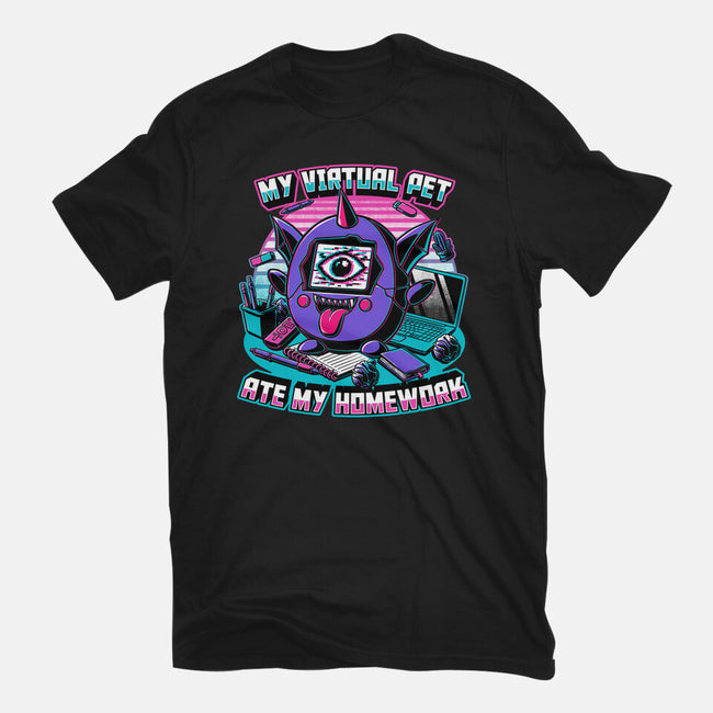 Digital Pet Homework-Youth-Basic-Tee-Studio Mootant