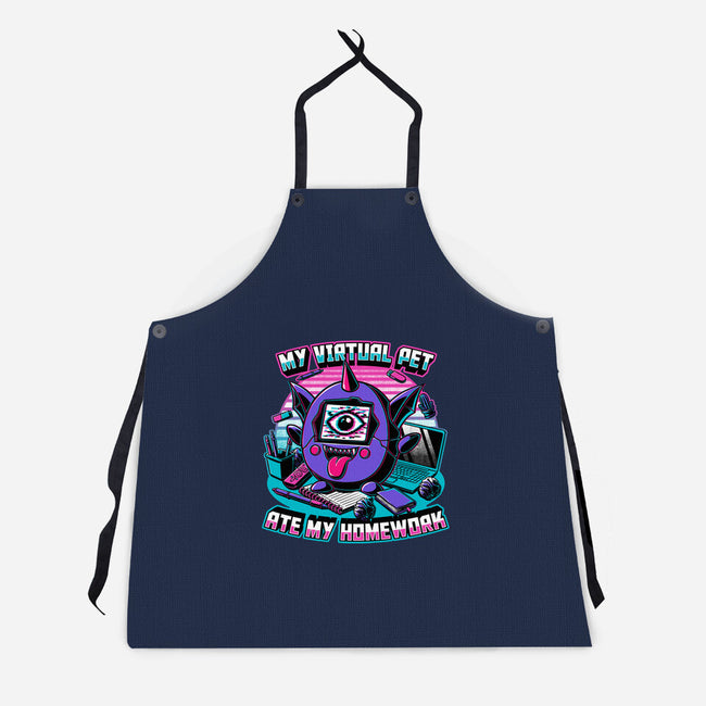 Digital Pet Homework-Unisex-Kitchen-Apron-Studio Mootant