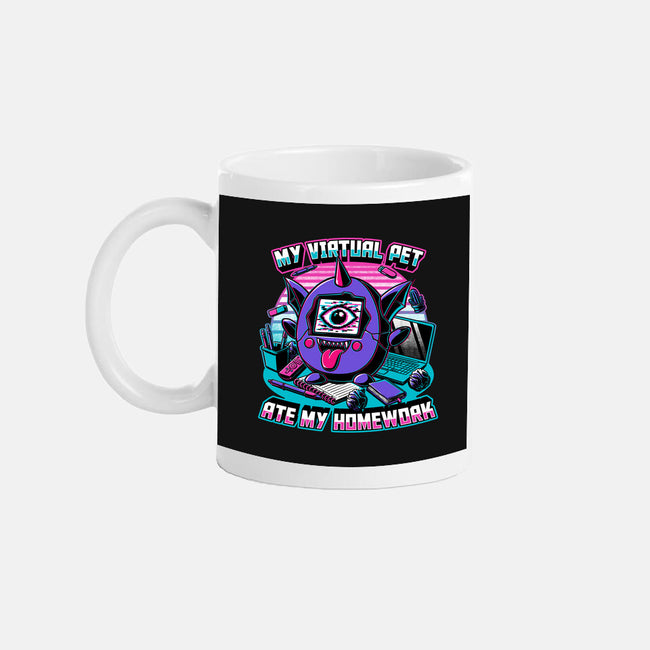 Digital Pet Homework-None-Mug-Drinkware-Studio Mootant