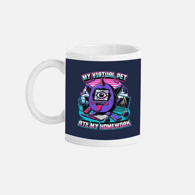 Digital Pet Homework-None-Mug-Drinkware-Studio Mootant