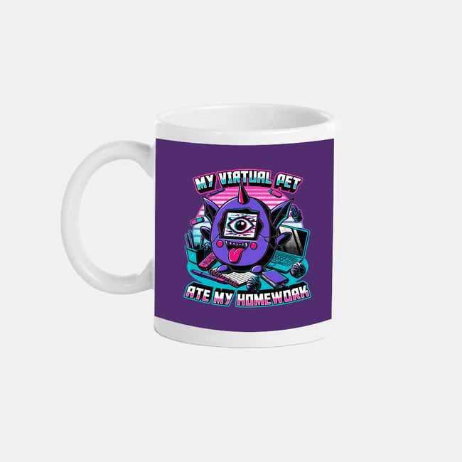 Digital Pet Homework-None-Mug-Drinkware-Studio Mootant