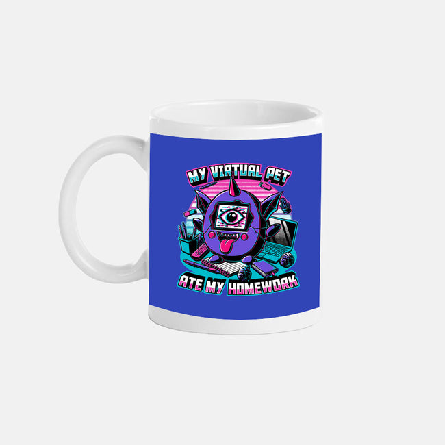 Digital Pet Homework-None-Mug-Drinkware-Studio Mootant