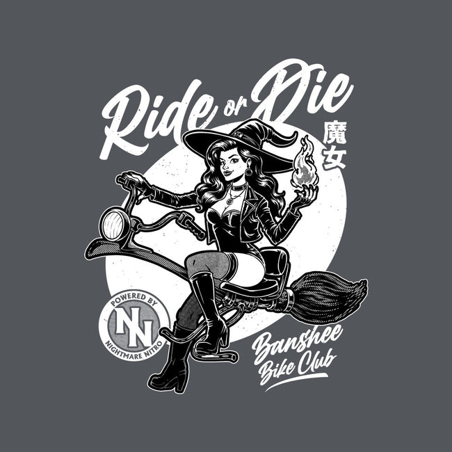 Biker Witch-None-Polyester-Shower Curtain-Studio Mootant