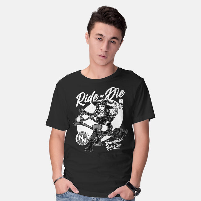 Biker Witch-Mens-Basic-Tee-Studio Mootant