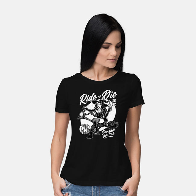 Biker Witch-Womens-Basic-Tee-Studio Mootant