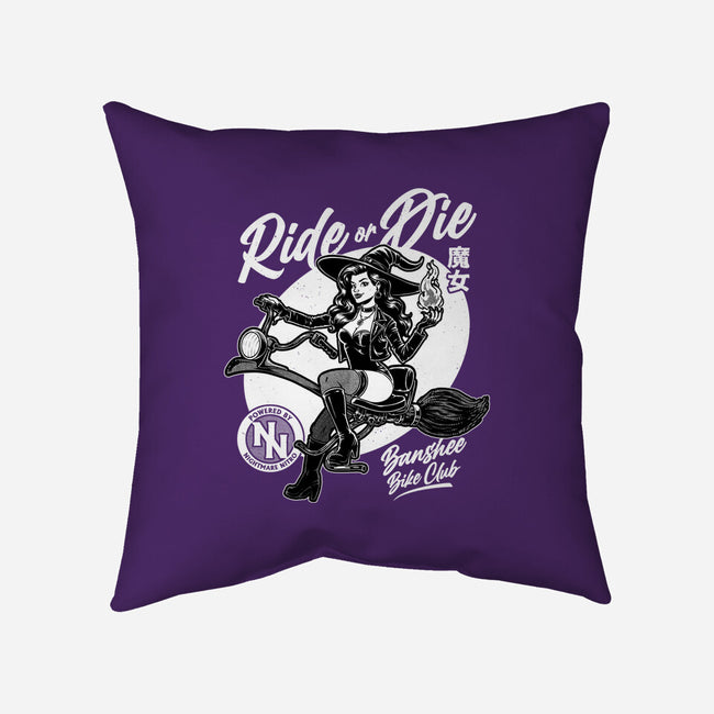 Biker Witch-None-Removable Cover w Insert-Throw Pillow-Studio Mootant