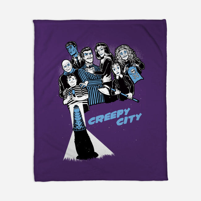 Creepy City-None-Fleece-Blanket-Studio Mootant