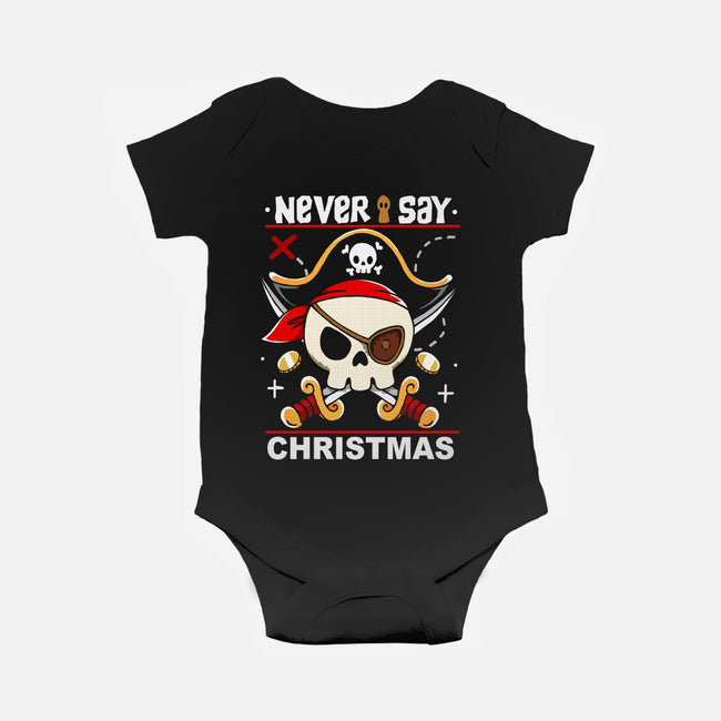 Never Say Christmas-Baby-Basic-Onesie-Vallina84