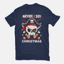 Never Say Christmas-Womens-Fitted-Tee-Vallina84