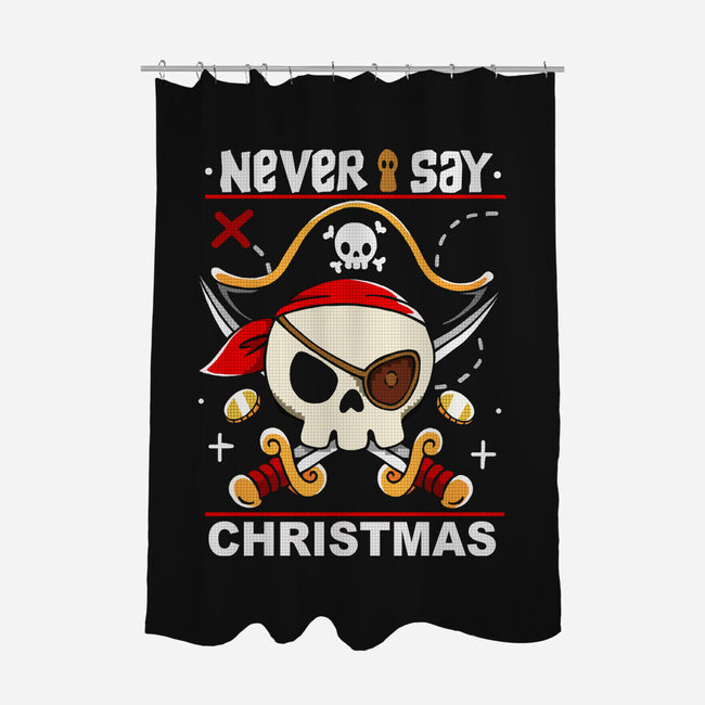 Never Say Christmas-None-Polyester-Shower Curtain-Vallina84