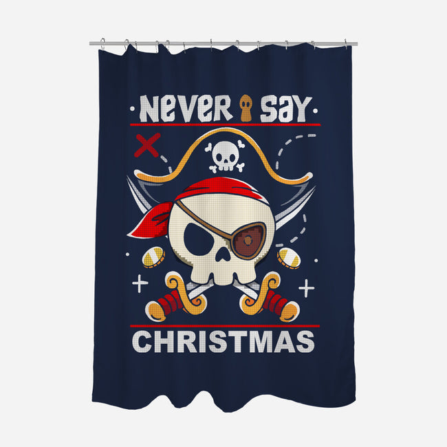 Never Say Christmas-None-Polyester-Shower Curtain-Vallina84