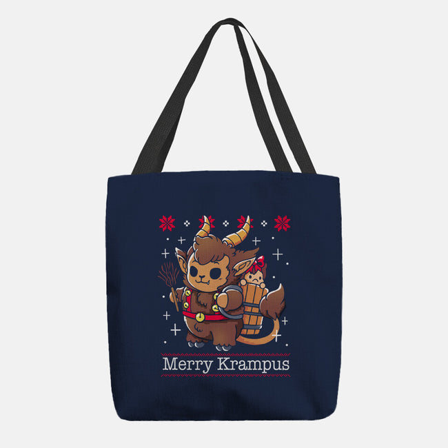 Merry Krampus To All-None-Basic Tote-Bag-Vallina84