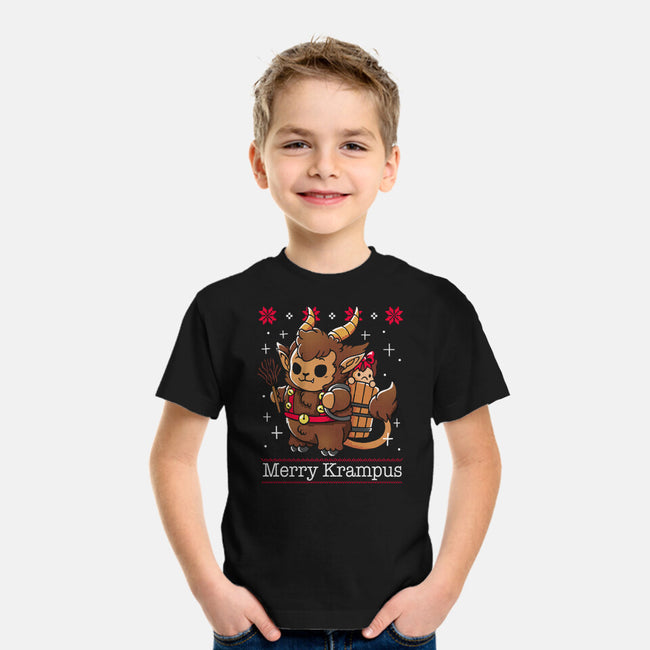 Merry Krampus To All-Youth-Basic-Tee-Vallina84