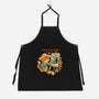 Impressionist Cat Sunflowers-Unisex-Kitchen-Apron-worlddominationforcats