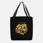 Impressionist Cat Sunflowers-None-Basic Tote-Bag-worlddominationforcats