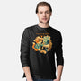 Impressionist Cat Sunflowers-Mens-Long Sleeved-Tee-worlddominationforcats