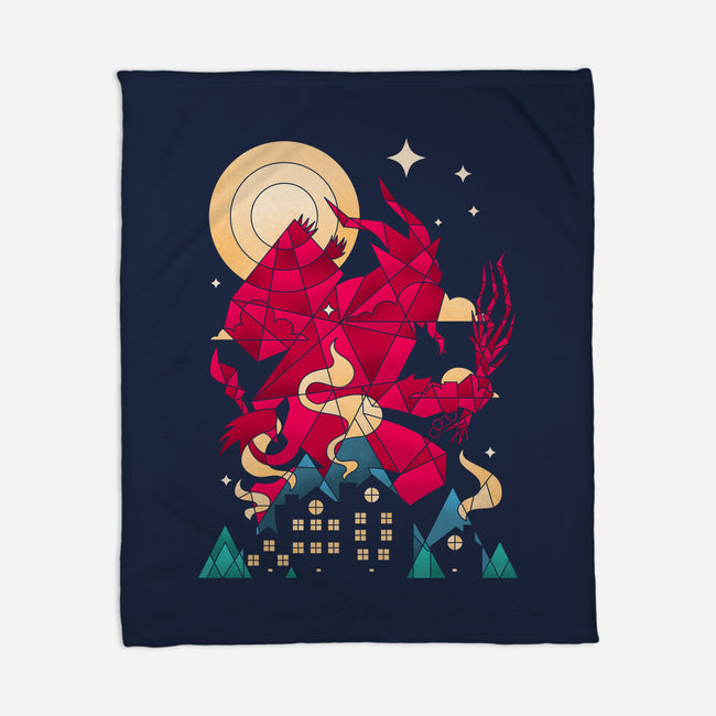 Krampus Midnight-None-Fleece-Blanket-sachpica